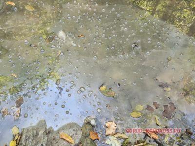 В Новороссийске в водопадах течет грязная вода со странными хлопьями