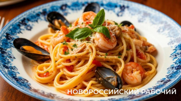Спагетти с морепродуктами