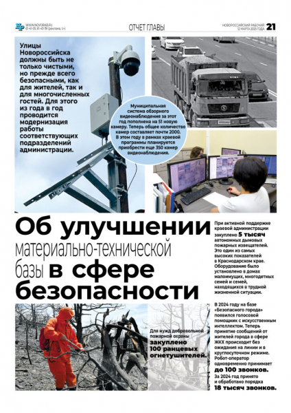 Глава Новороссийска отчитался о результатах работы в 2024 году. Цифры, факты, акценты