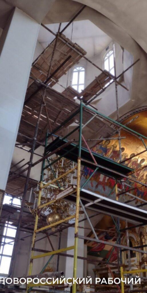 Холщовые фрески украсят стены храма в Новороссийске