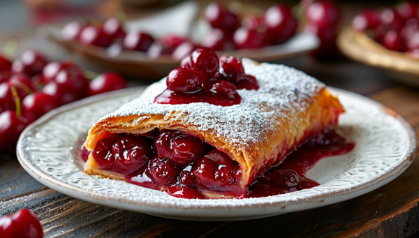 Вкуснейший вишневый штрудель